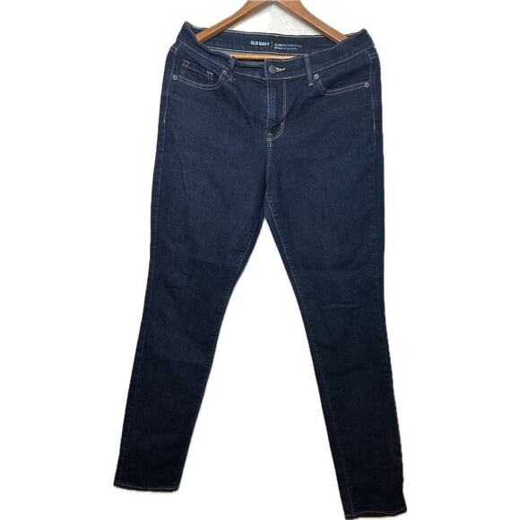 OLD NAVY Curvy Profile Jeans Womens Sz 10 Long Legs Mid Rise Skinny‎ Essential - Picture 2 of 11